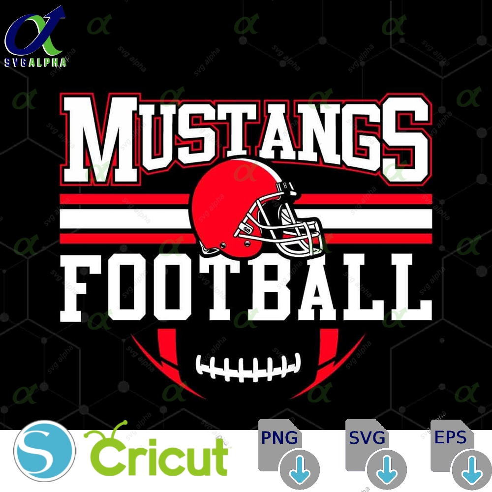 Mustangs Mascot Svg Png Mustangs Football Svg Varsity Mustangs Shirt School Spirit Mascot Svg Football Cheer Sublimation Football Mom